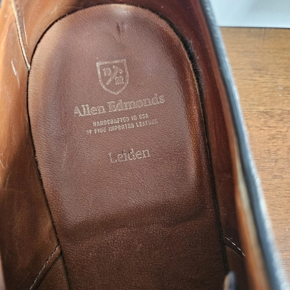 Allen Edmonds Leiden handcrafted USA size 11.5 leather